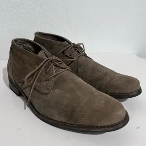 Mark Nason Taupe Leather Lace Up Chukka Boots Men's 7