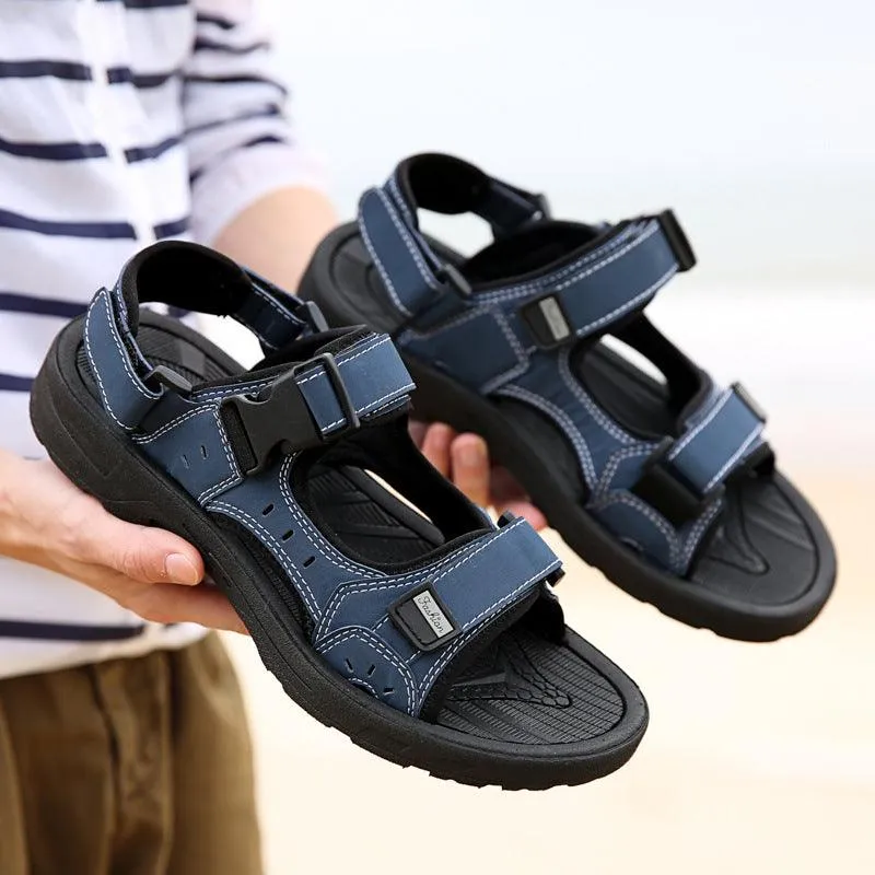 Men Sandals 2021 Summer Shoes Flat Non-slip Outdoor Men Beach Sandals Man Sport Sandals