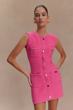 Mia Knit Mini Dress - Pink