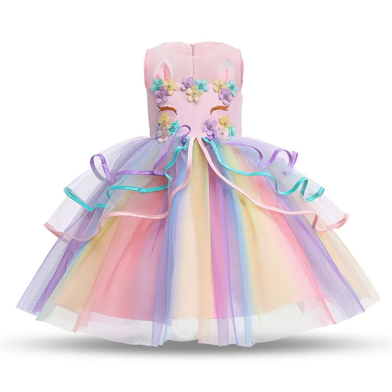 MOF Kids Unicorn Tutu Cake Dress A Magical Outfit for Girls