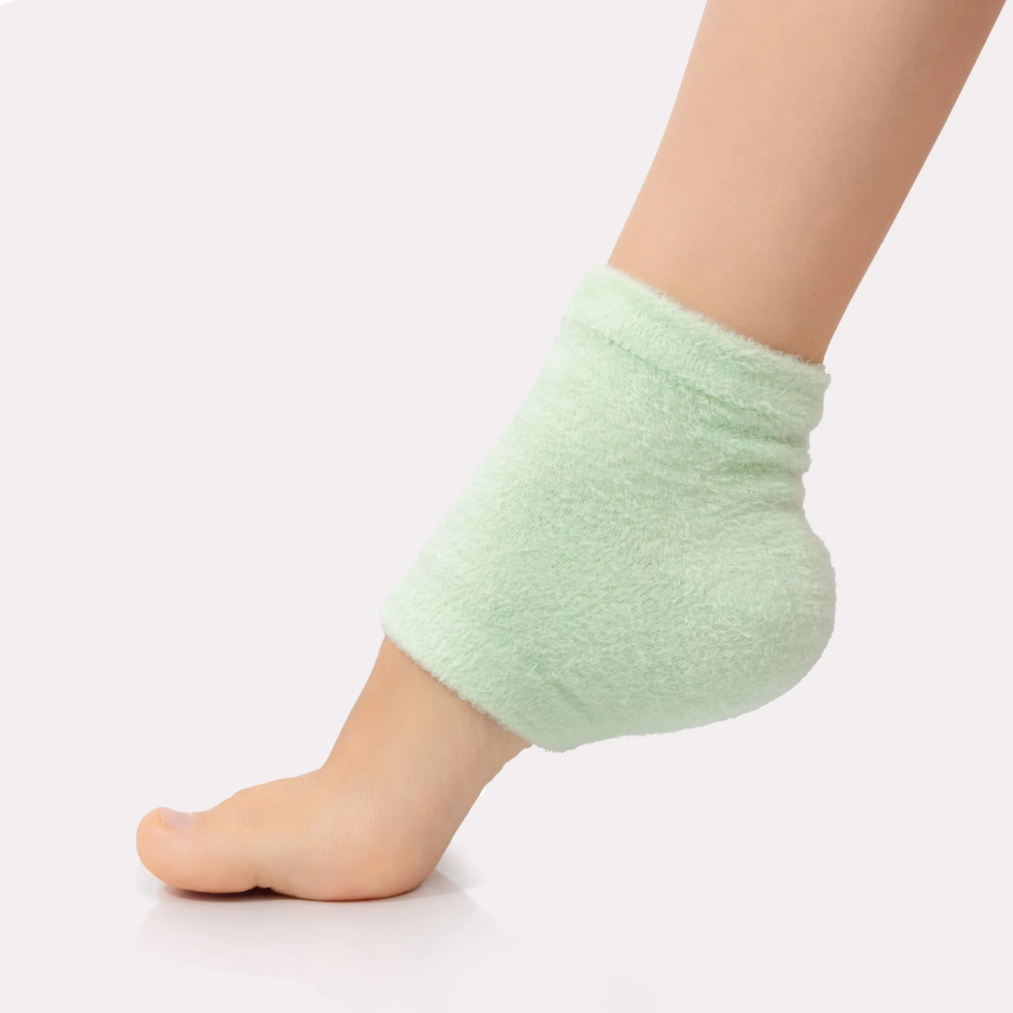 Moisturizing Heel Socks-Mint