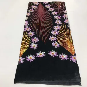 Multicolor Assembled Stylish Embroidery Designed