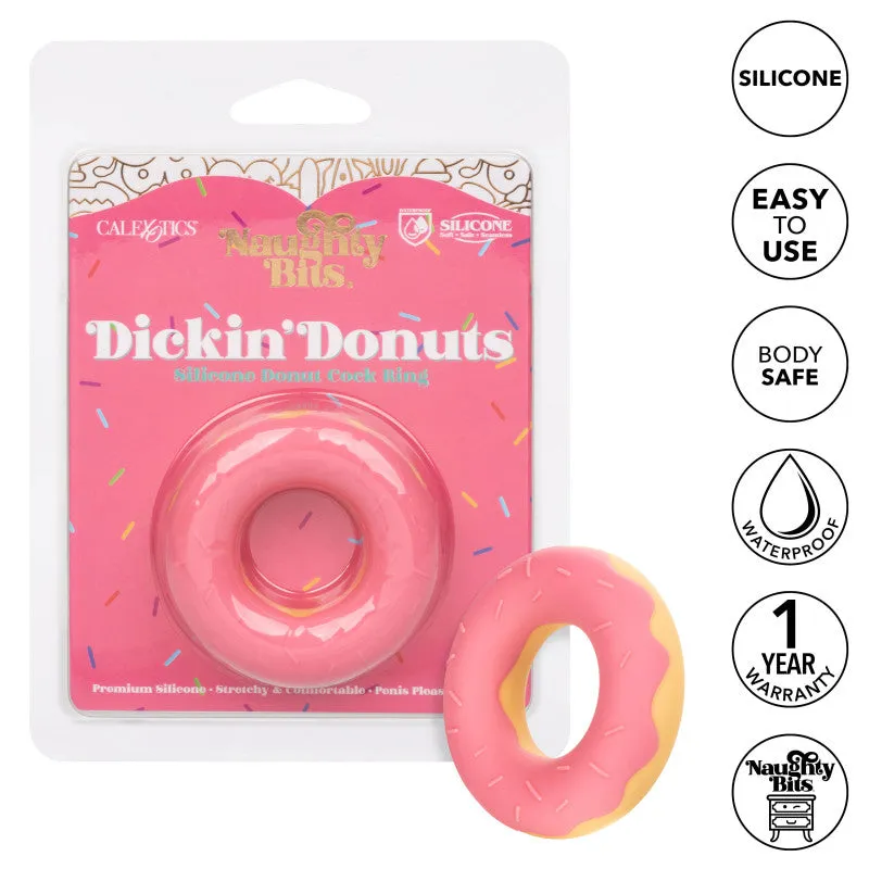 Naughty Bits Donuts Silicone Donut Ring - Pink