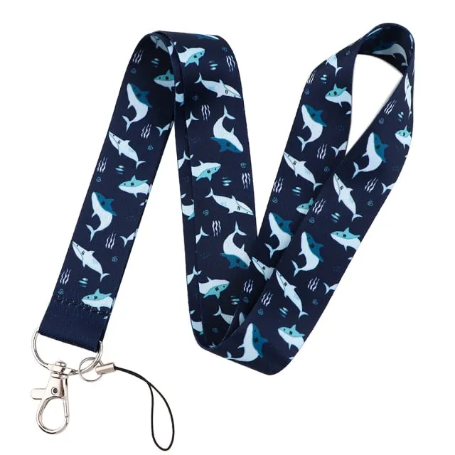 Neck Strap Key Holder - various motives whale