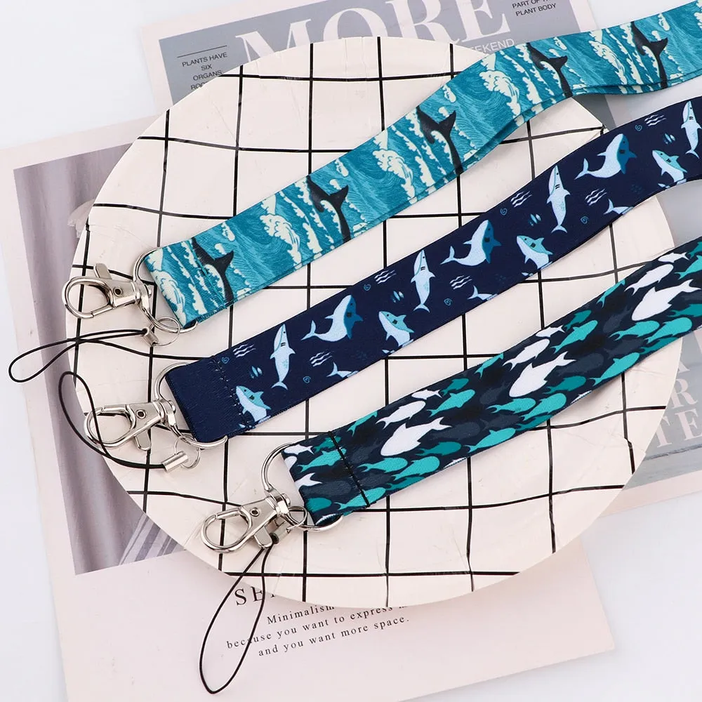 Neck Strap Key Holder - various motives whale