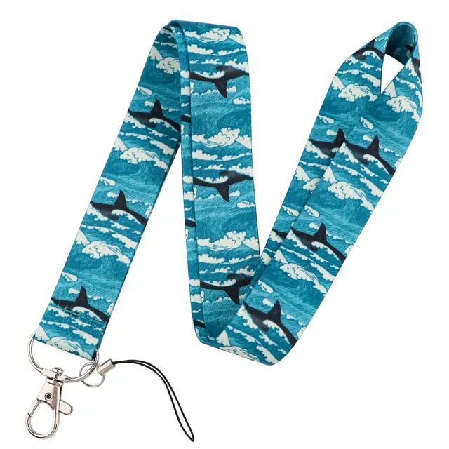 Neck Strap Key Holder - various motives whale