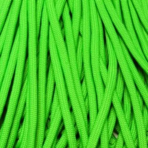 Neon Green Boot Laces *Guaranteed for Life* 550 Paracord Steel Tip
