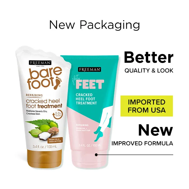 (NEW) Freeman Flirty Feet Cracked Heel Foot Treatment Neem Oil & Shea Butter 100ml
