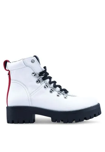New Nordstrom Item! Women's Steve Madden Bam Hiker Boot, White, Sz 7! Retails $200 