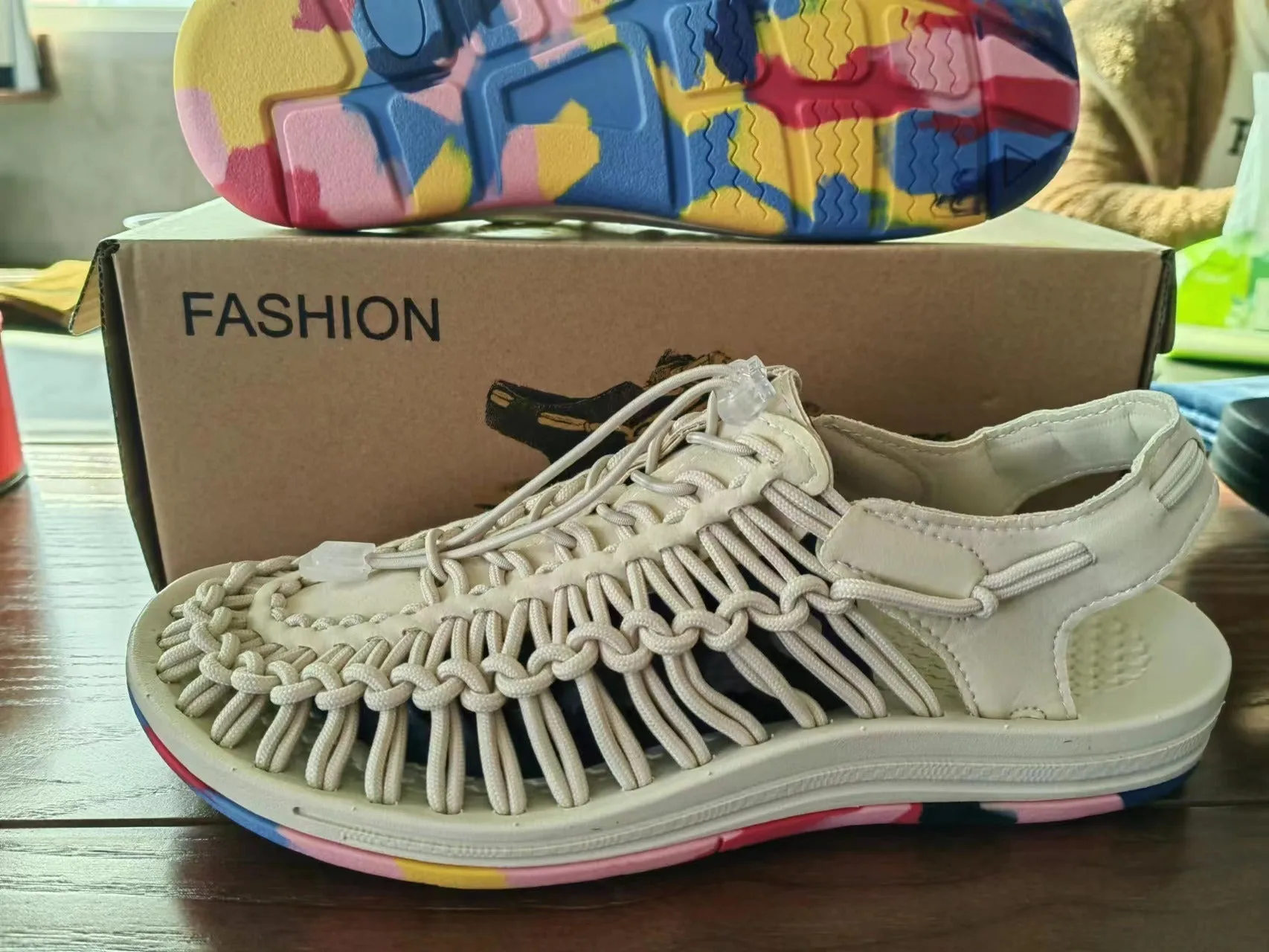 New Style Woven Sandals Men's Sandals Casual Beach Shoes Roman Sandals River Tracing Shoes Outdoor Hiking Shoes
