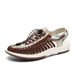New Style Woven Sandals Men's Sandals Casual Beach Shoes Roman Sandals River Tracing Shoes Outdoor Hiking Shoes