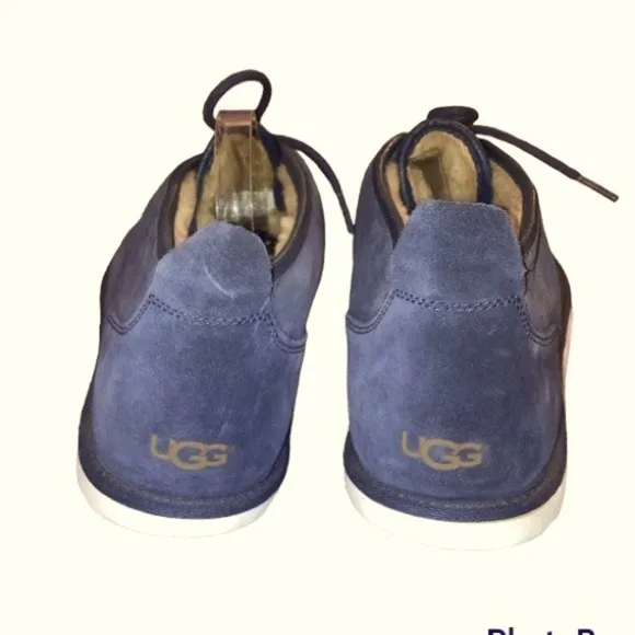 New UGG Men's Maksim Chukka Boot Blue Suede Wool Lined Size 17