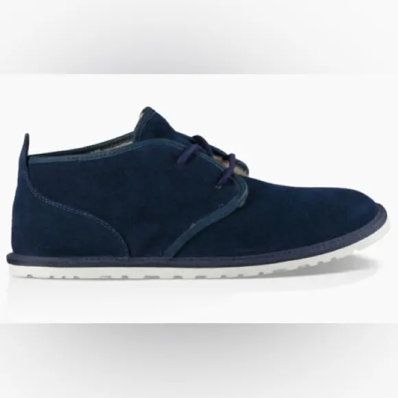 New UGG Men's Maksim Chukka Boot Blue Suede Wool Lined Size 17