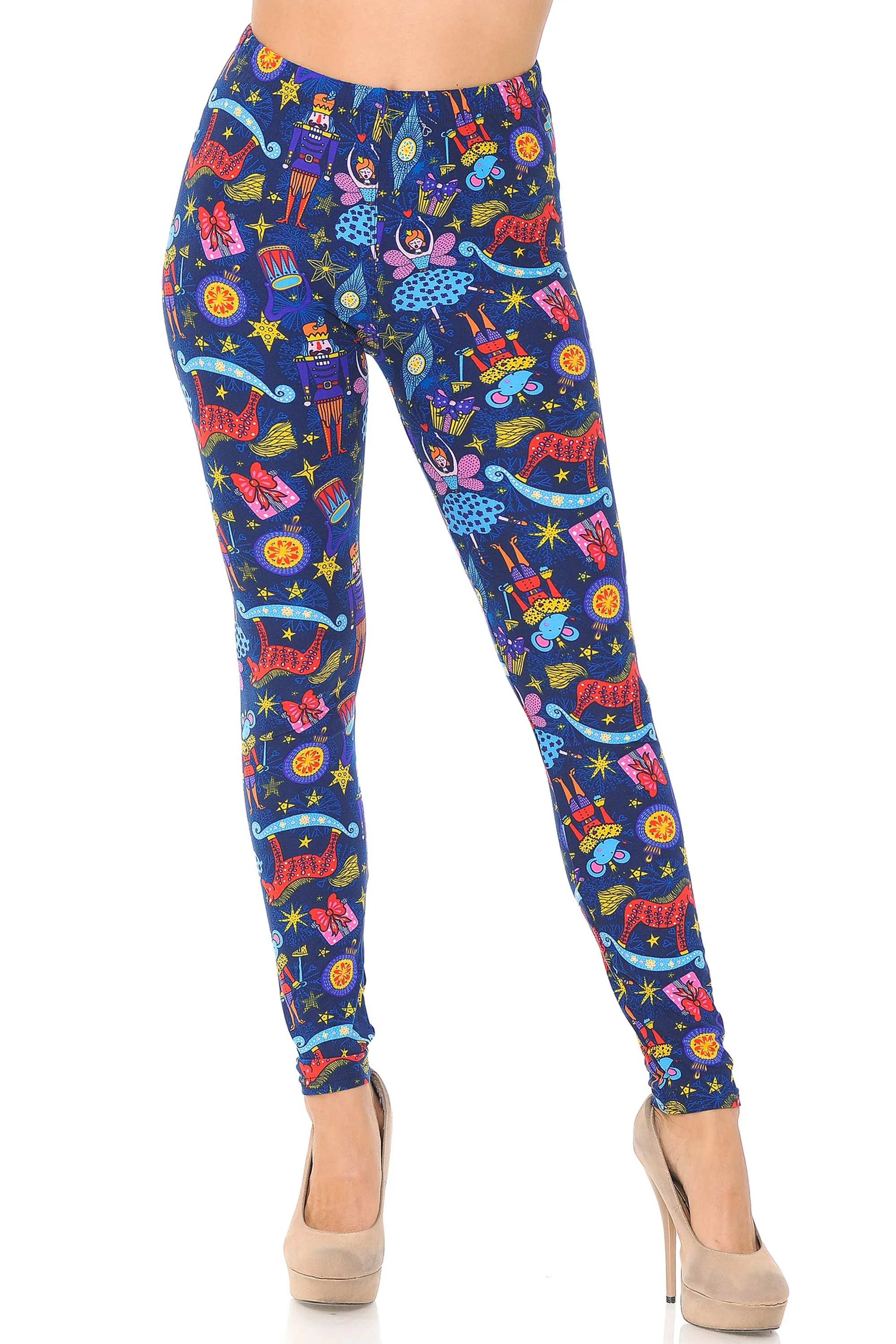 Nutcracker Christmas Curvy Plus Size Leggings
