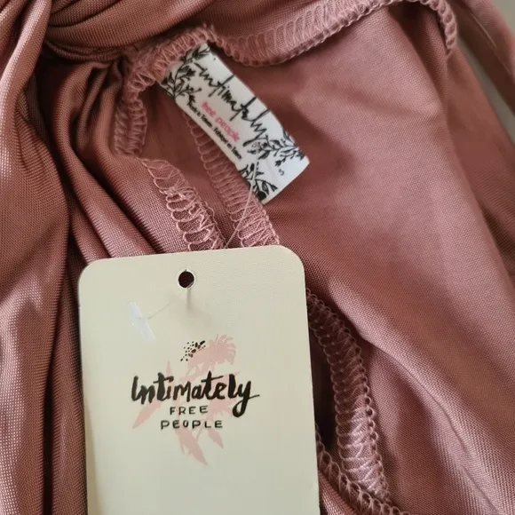NWT Free People Intimately Elegant Pink Slip Dress