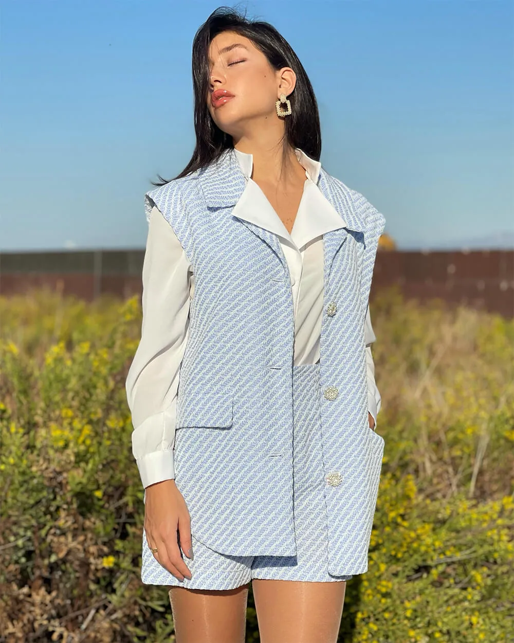 Off White Crepe De Chine Bodysuit Shirt