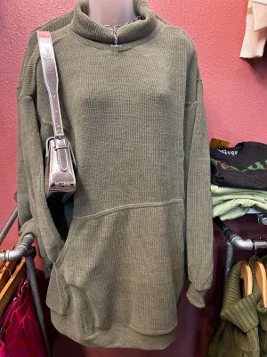 Olive Sweater Dress