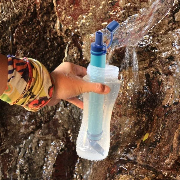 Outdoor Portable Water Purifier Camping Hiking Emergency Life Survival Water Filter