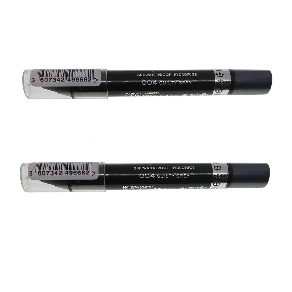 Pack of 2 Rimmel ScandalEyes Eyeshadow Waterproof  Stick Crayon, Guilty Grey 004
