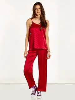 Parasol Rose Grace Silk Pyjama Trousers