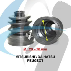 PEUGEOT / MITSUBISHI / DAIHATSU CV BOOT 20MM-70MM