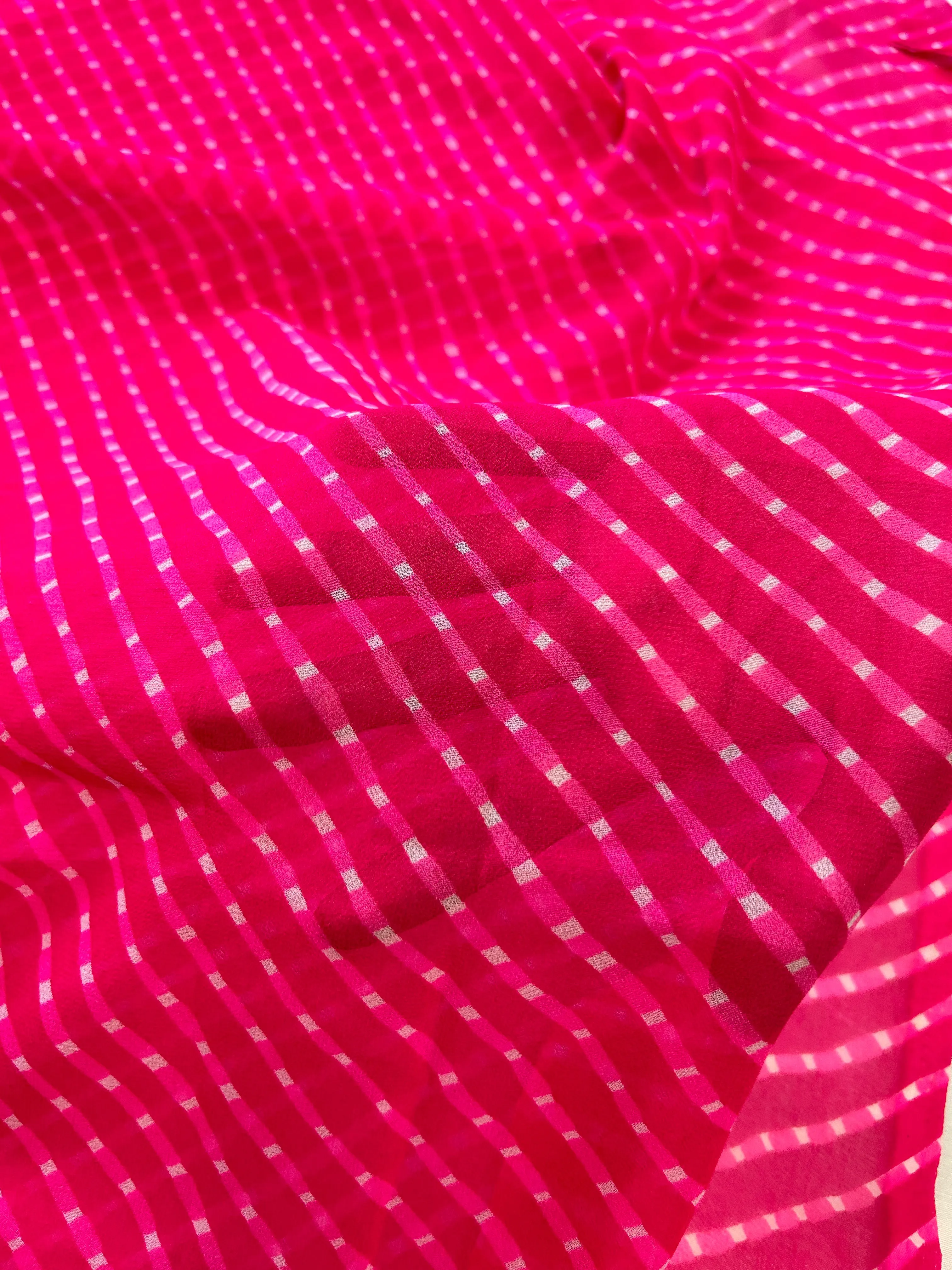 Pink Gota Patti Georgette Kurti