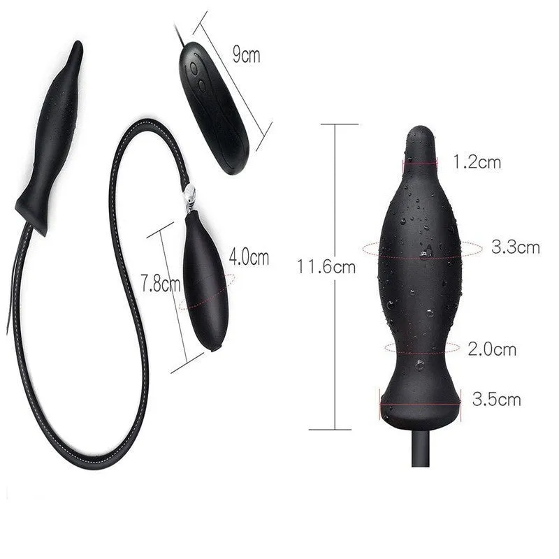 Plug anal gonflable waterproof