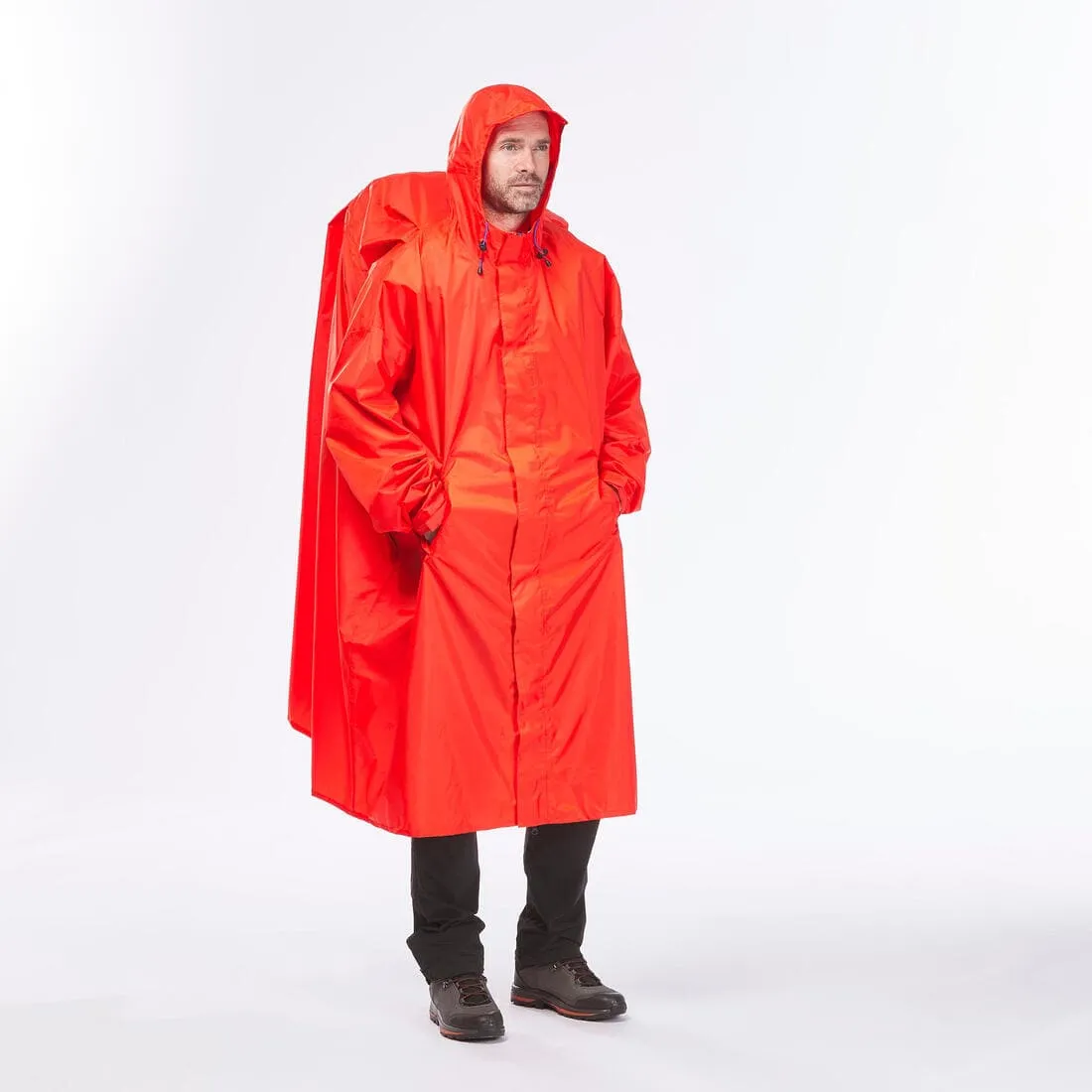 Poncho de pluie de randonnée - MT900 - 75L - Rouge - S/M