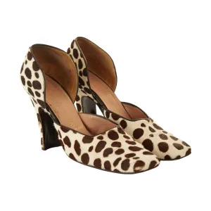 Prada Dalmation Print Calf Hair Heels