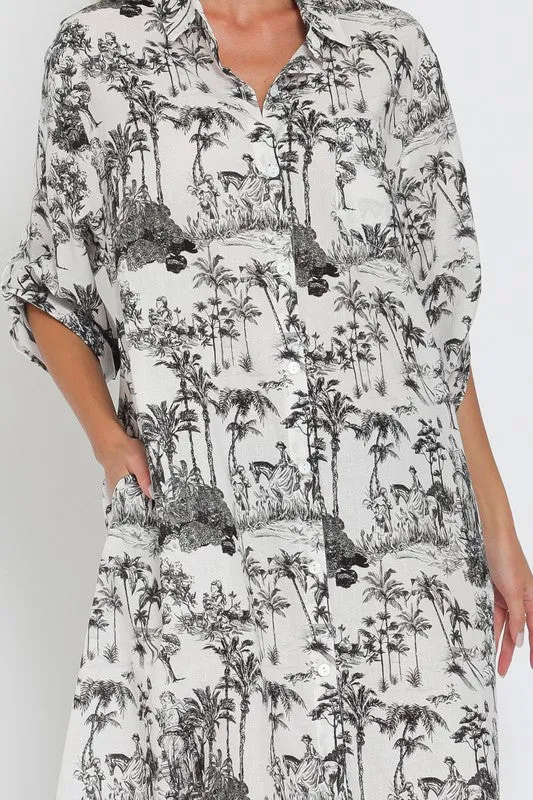 Precious Cargo Button Down Dress
