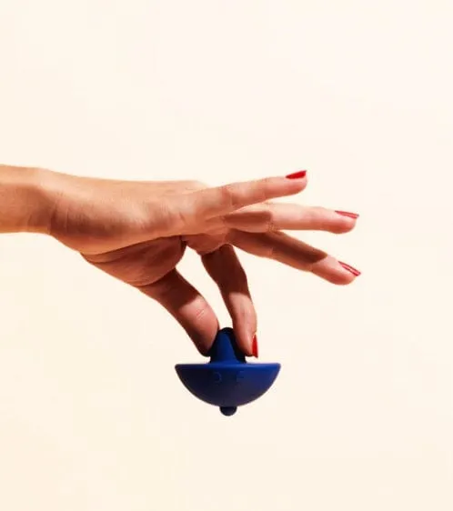 Puissante Toupie Spinning top Mini Silicone Vibrator
