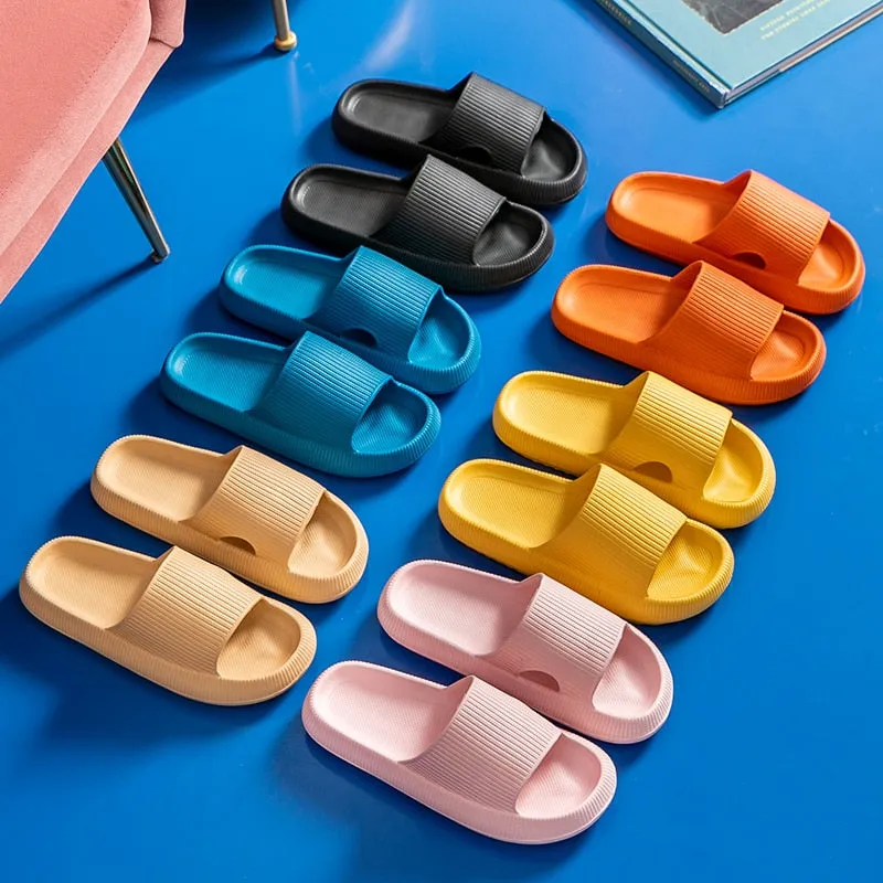 "ESSENTIAL" Sandales Claquettes en plastique bleu - URB1™