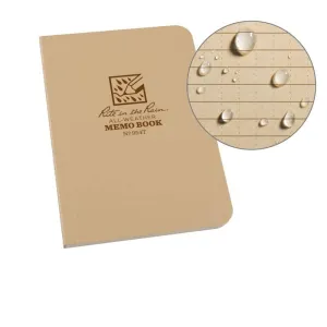 Rite in the Rain No754 Soft Cover Book Pocket Memo Tan