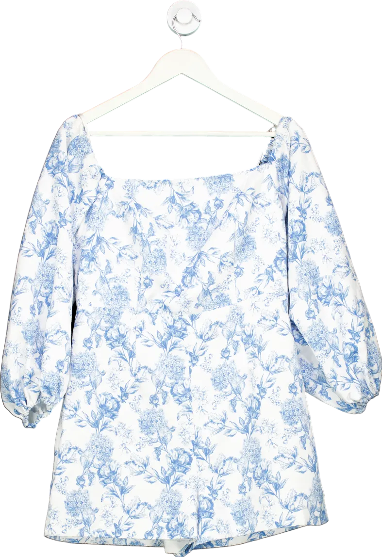 River Island Blue Floral Dress UK 12