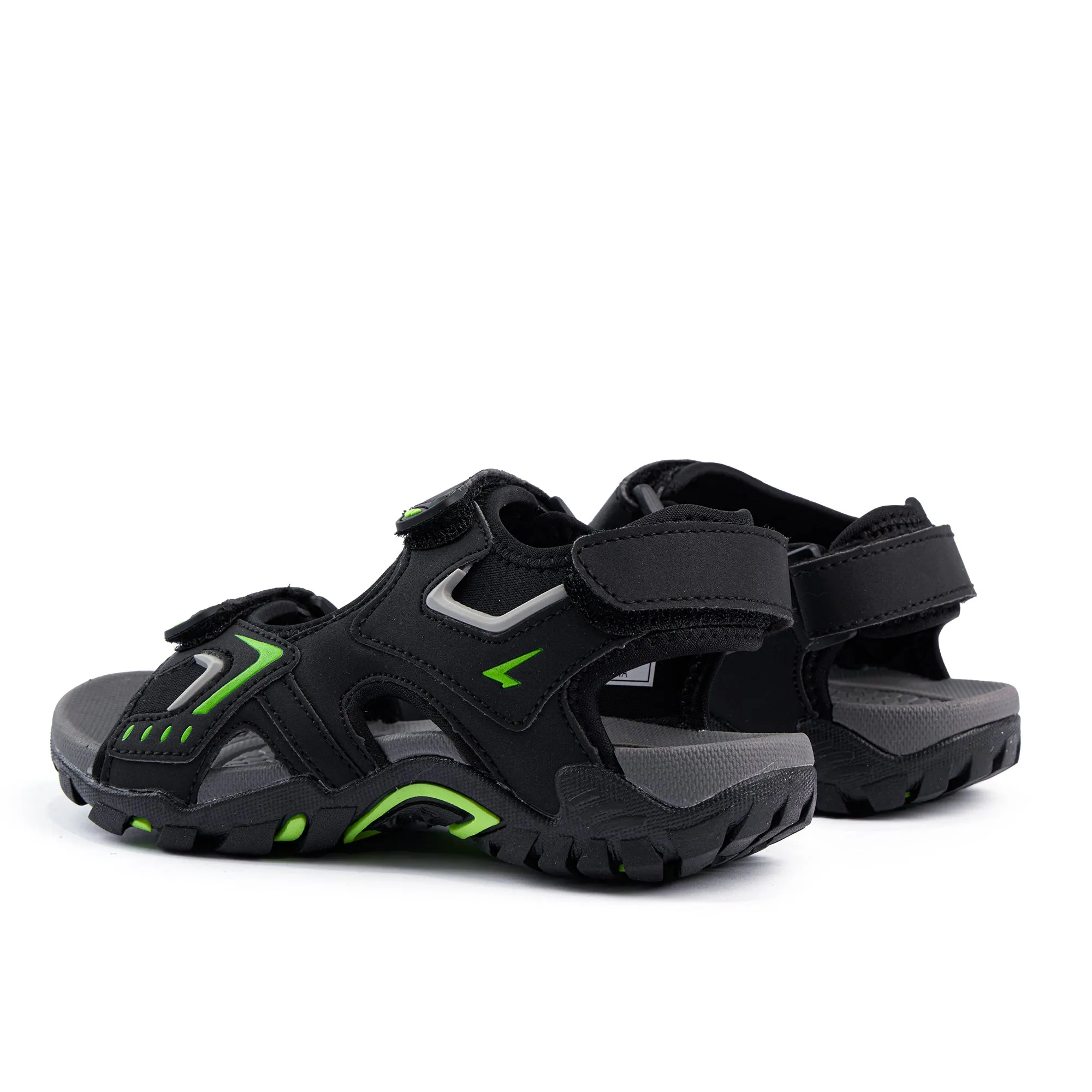 Rock Boys Outdoor Adjustable Sandal Black/Lime