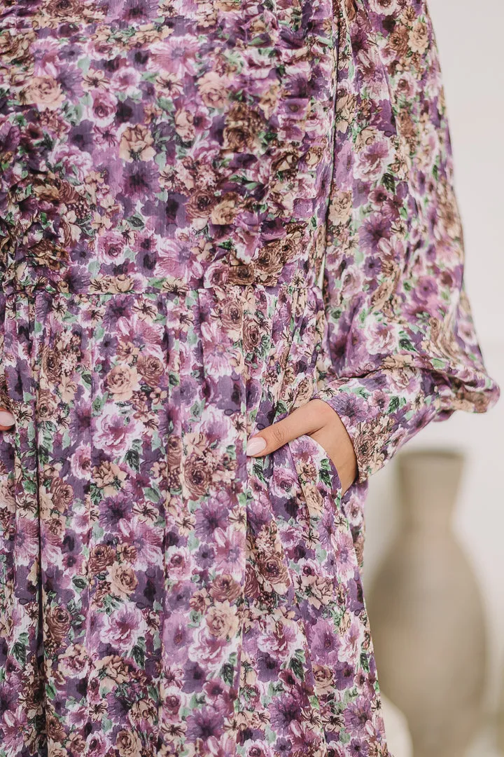 Ruffled Up Floral Print Mini Dress