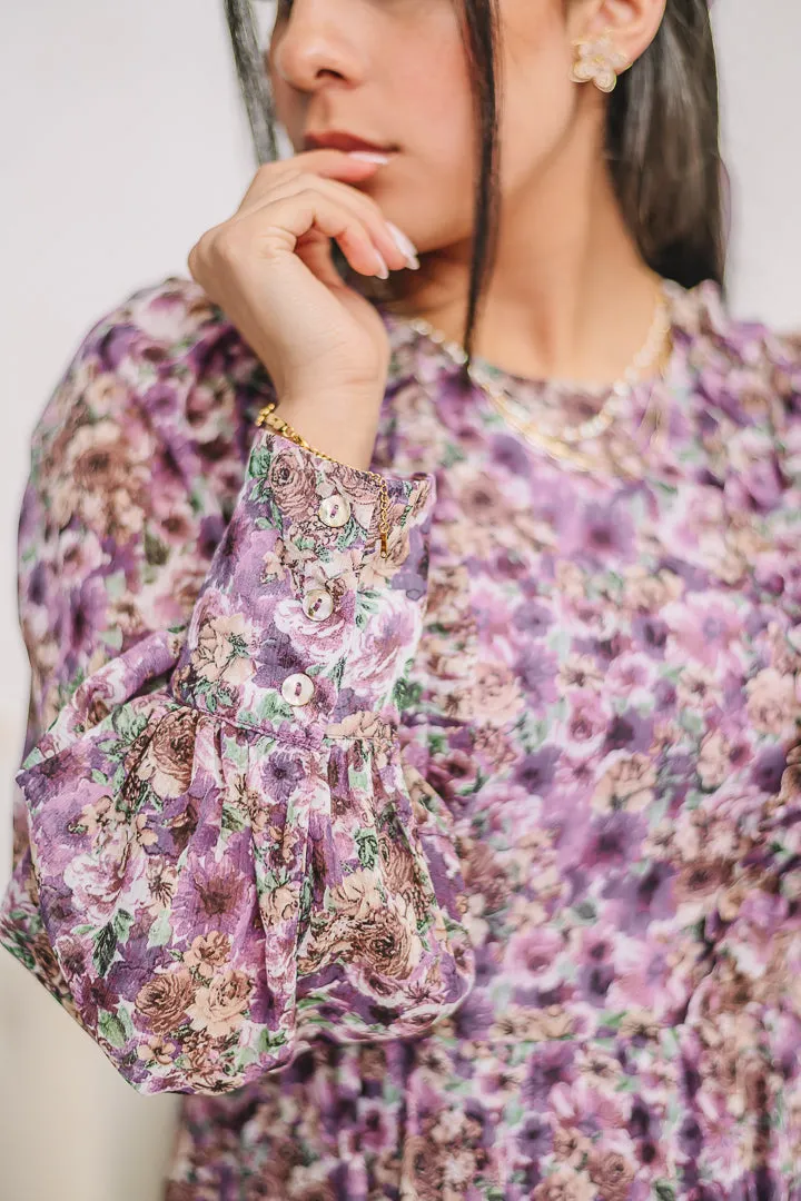 Ruffled Up Floral Print Mini Dress