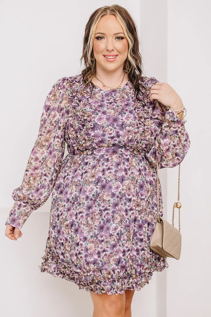 Ruffled Up Floral Print Mini Dress