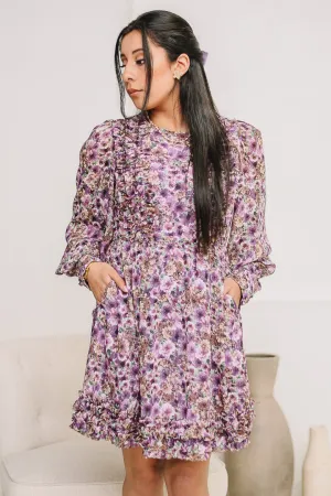 Ruffled Up Floral Print Mini Dress