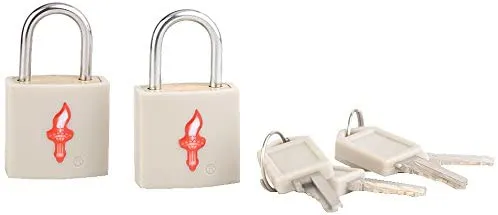 Safe Skies Padlock Double Set - Light Grey