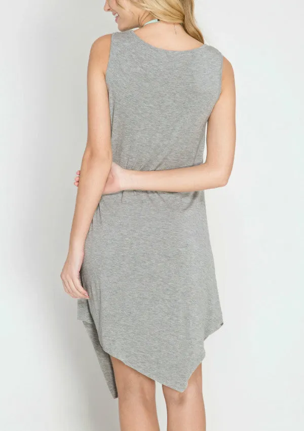 She and Sky Asymmetrical Dress Final Sale