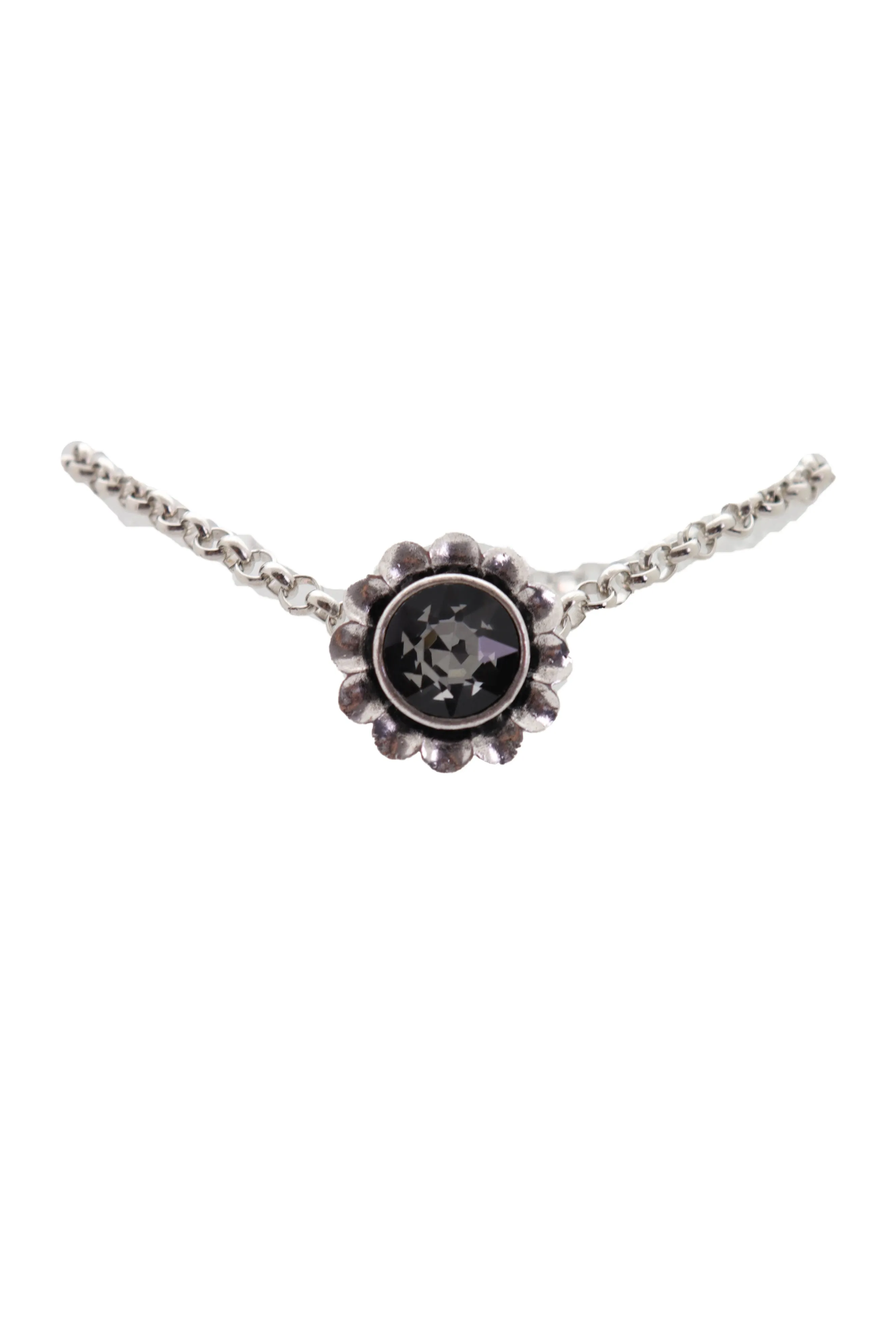 Silver Metal Chain Western Boot Bracelet Shoe Anklet Bling Flower Charm