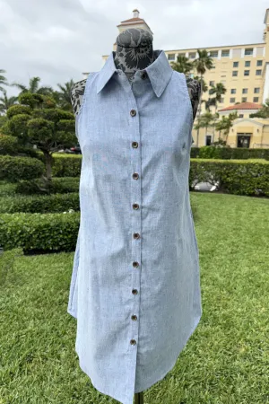 Sleeveless Denim Dress