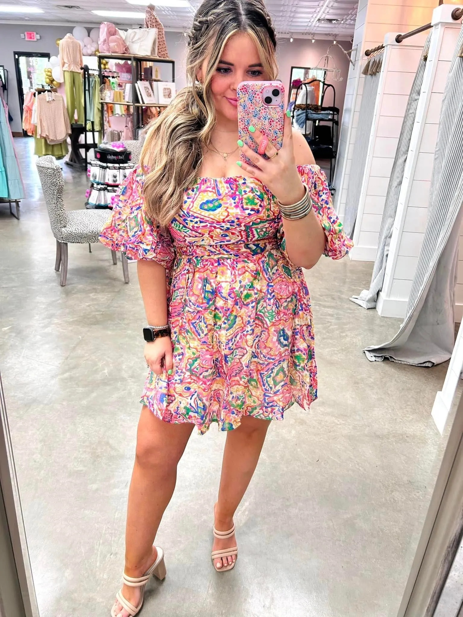 State of Happiness Printed Dress