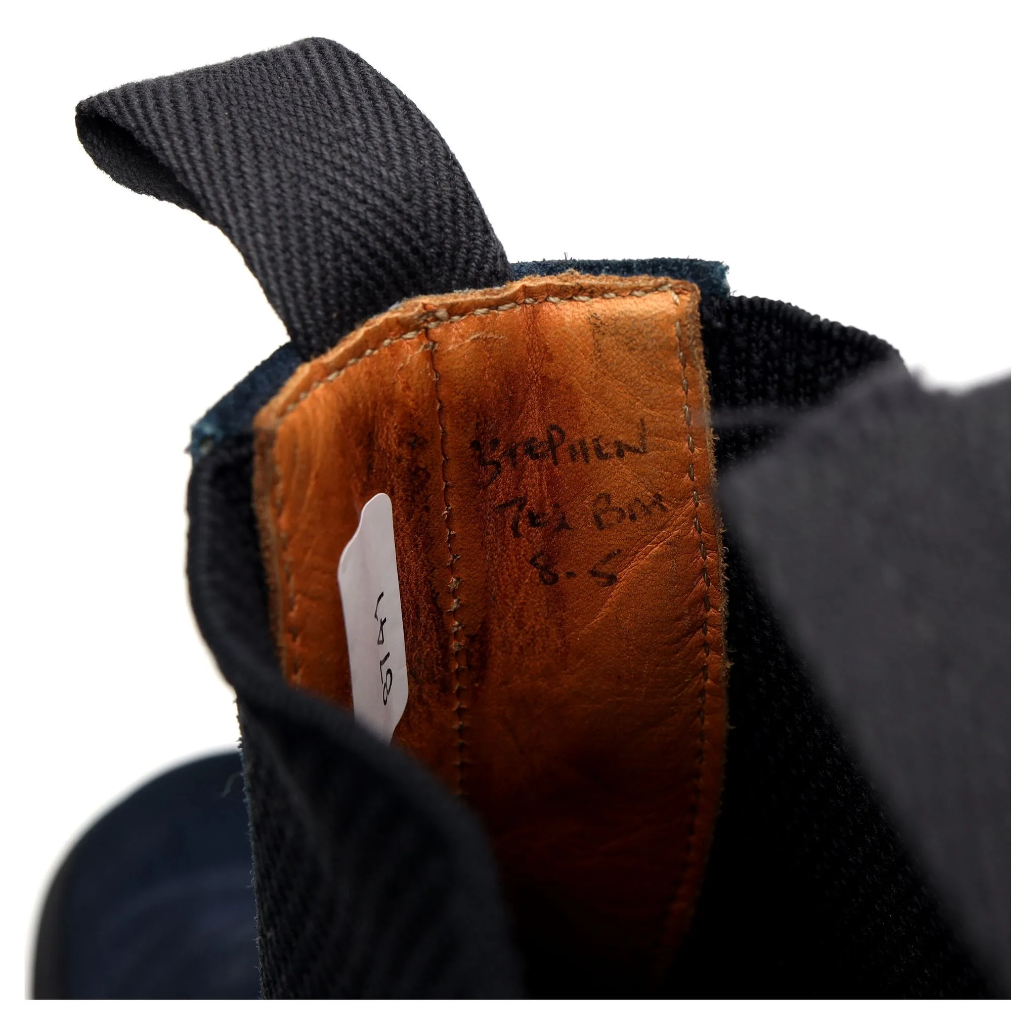 'Stephen' Navy Blue Suede Chelsea Boot UK 8