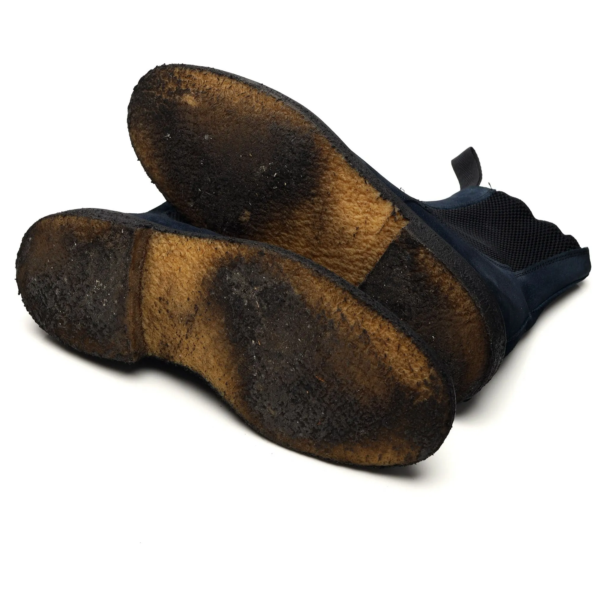 'Stephen' Navy Blue Suede Chelsea Boot UK 8