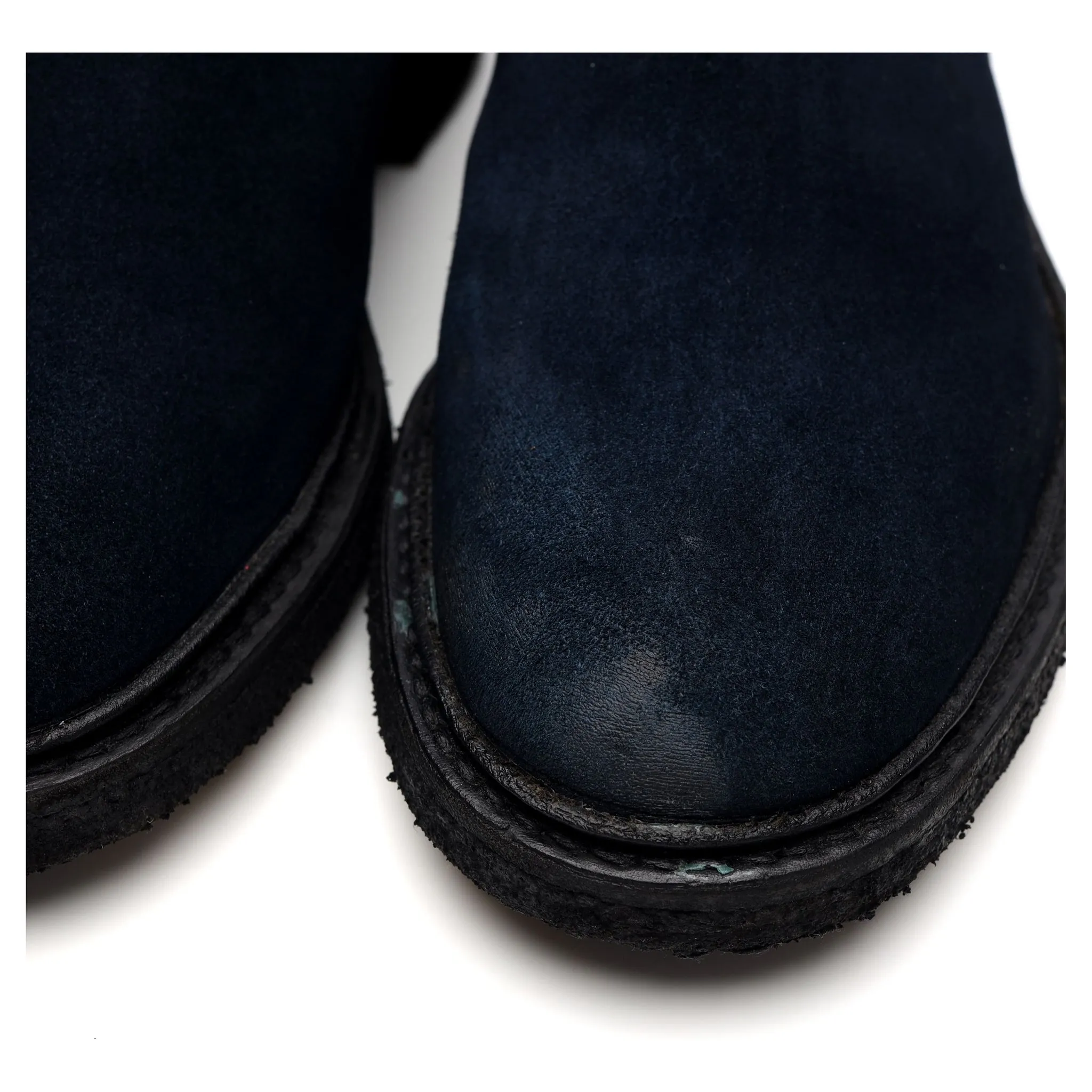'Stephen' Navy Blue Suede Chelsea Boot UK 8