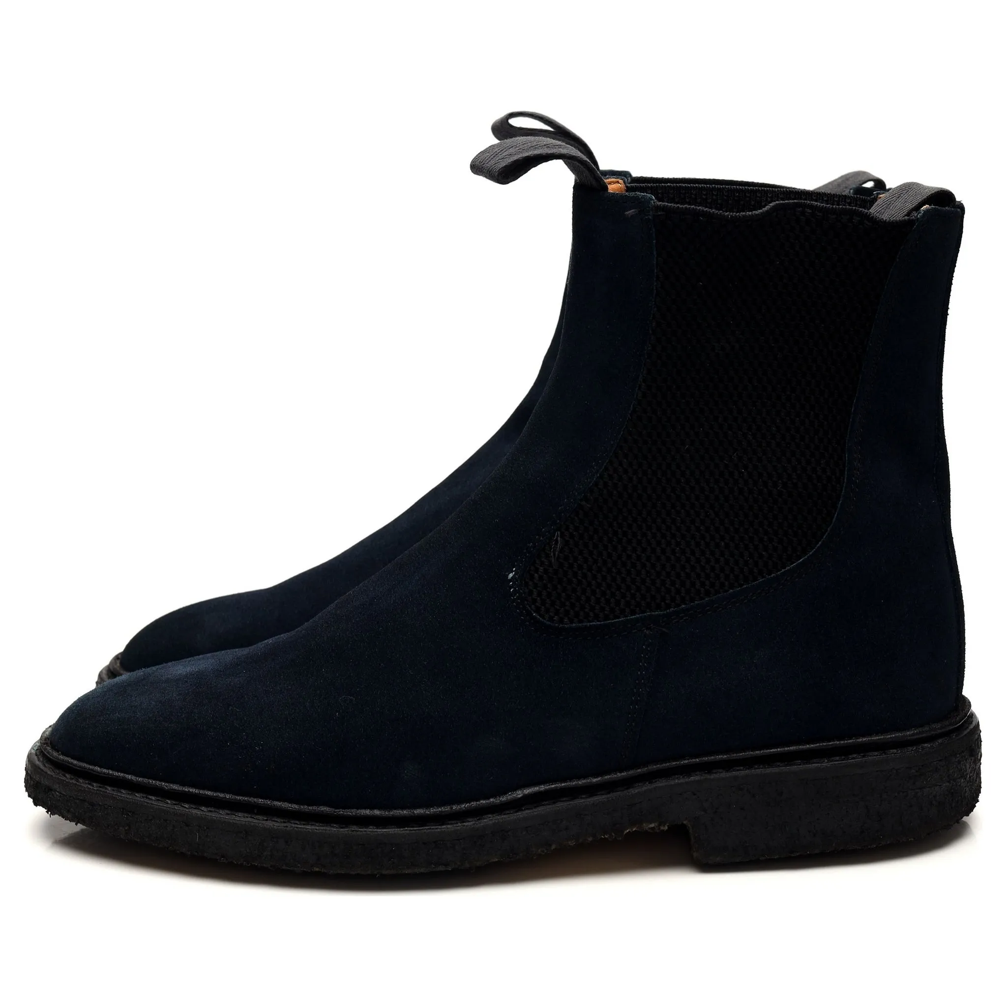 'Stephen' Navy Blue Suede Chelsea Boot UK 8
