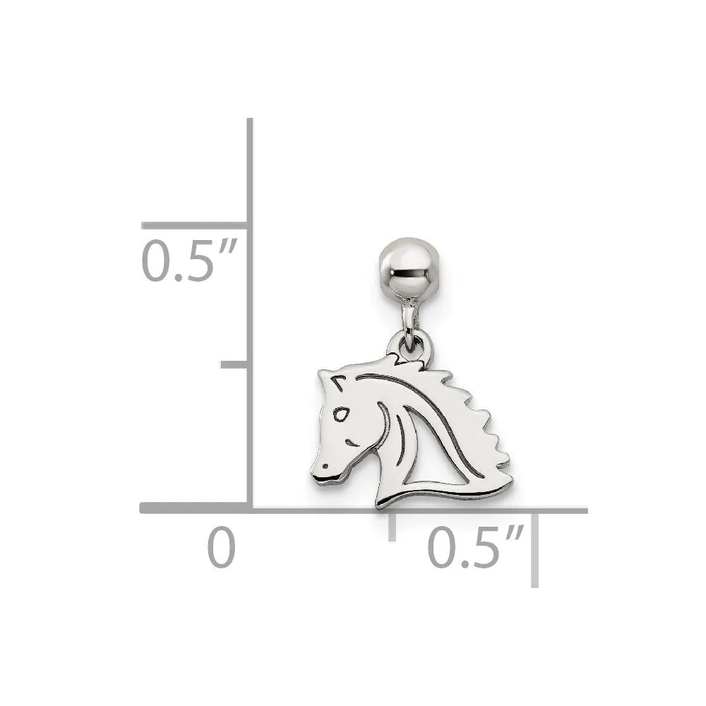 Sterling Silver Mio Memento Dangle Horse Charm