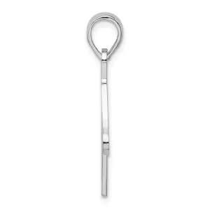 Sterling Silver Polished Cut-out Horse Head Pendant